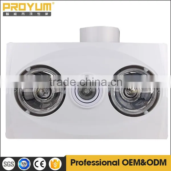 Electric Infrared Lamp Bathroom Heater Ceiling With Downlight