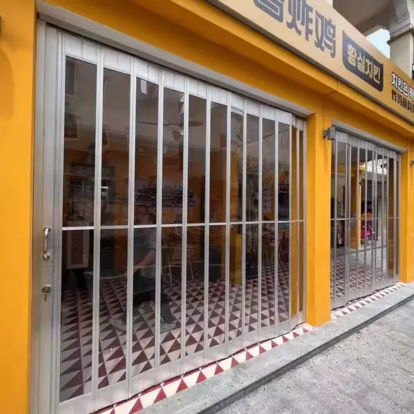 Modern Transparent Folding Door | Stylish, Durable & Easy to Operate