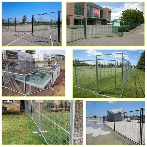 Fence Manufacturers Wholesale Customized Cheap Price Outdoor Galvanized Canada Temporary Fencing Trellis Fence for Construction photo-6