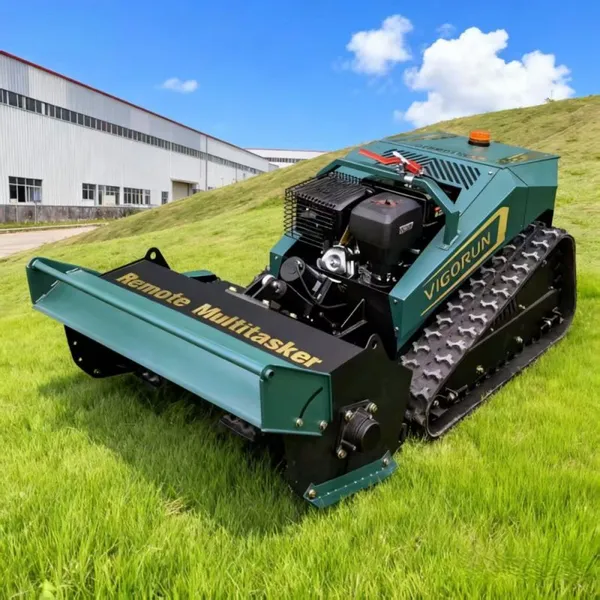 Vigorun Petrol Lawn Mower Safe Braking Mechanism Professional Remote Control for Garden Maintenance