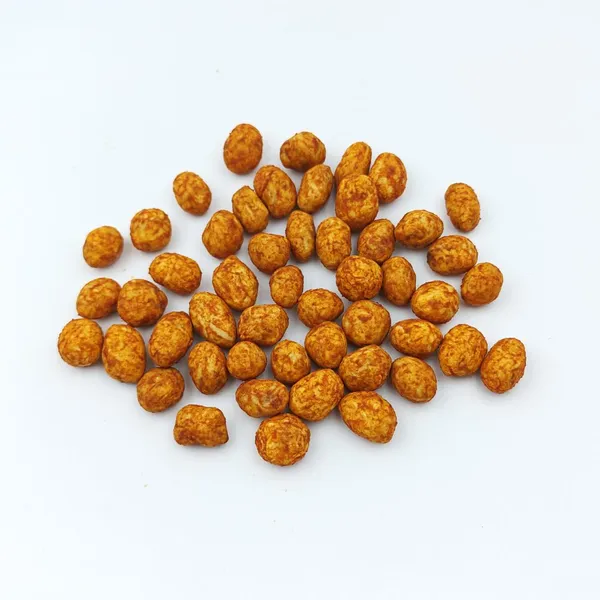 Low Oil Baked Paprika Coated Peanut Kernels, Gluten Free Crispy Peanut Snacks Bulk OEM with HALAL, BRC, KOSHER Certifications