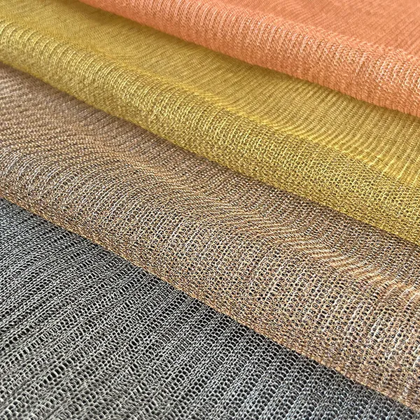 Decorative Woven Metal Textiles for Wall Panel Decoration photo-5