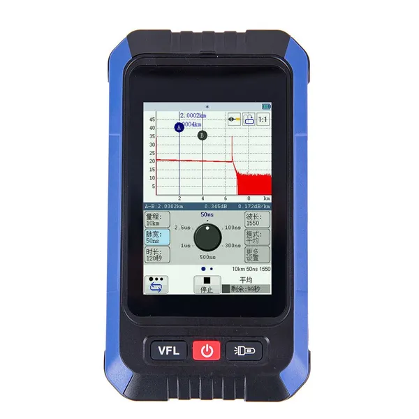 SAT-18EXC Palm OTDR -SAT-18EXC Palm OTDR – 0.3kg Pocket-Sized Design, One-Hand Operation, Effortless Field Testing