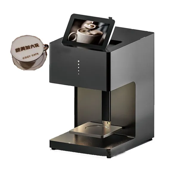 QD-YSP1 3D Coffee Printer Machine WiFi Edible Ink Latte Art Printer for Coffee Biscuits Pastries and Bread