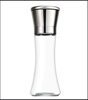 glass salt and pepper grinder