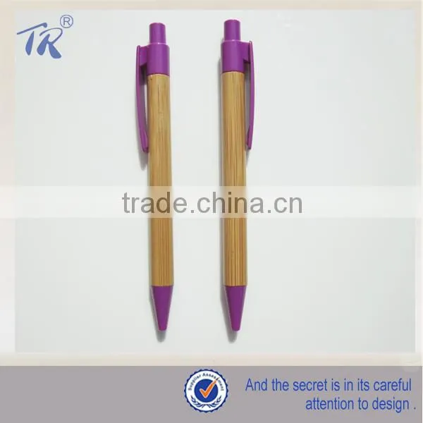 Simple Design Wholesale School Supply Bamboo Pen