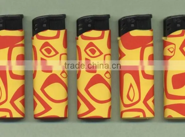 High Quality Disposable or Refillable Electronic Plstic Gas Lighter FH-809 With Wrpped Sticker photo-4