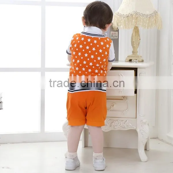 2015 Toddlers Clothing Summer Children Gentleman Boy 2Pcs Sets photo-2