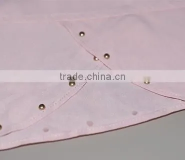 New Style Iron Beads Pink Ladies Georgette Tops Latest Chiffon Tops Quality Choice photo-5