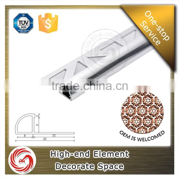 Reasonable Price Semiround Shape Aluminum Wall Tile Trim photo-4