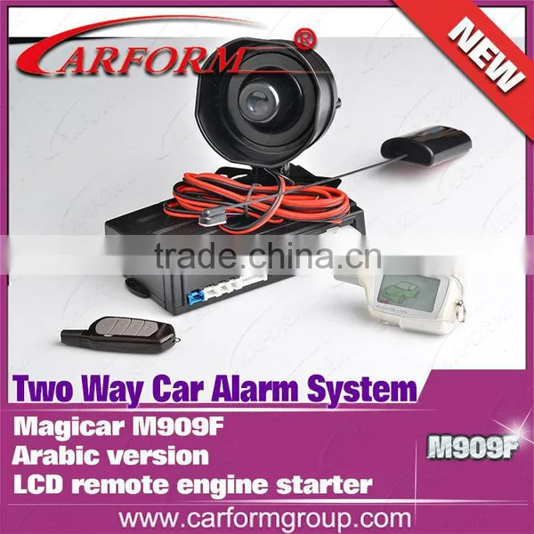 Factory Wholesale in Stock Magicar M909F Two Way Car Alarm System English/Persian Version LCD Remote Engine Starter photo-6