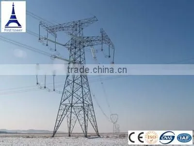 Electric 220kv 132kv 66 kv Transmission Steel Tower photo-3