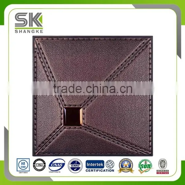 Leather Sofa Pattern Embossed 3D Wall Decorative Panel For Inner Decor photo-5