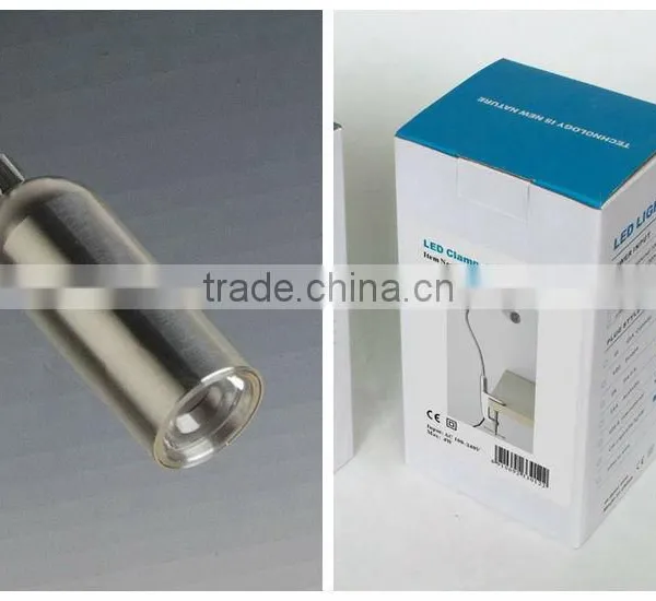 Factory Price Aluminum Material Touch Switch LED Reading Light With Clamp photo-6