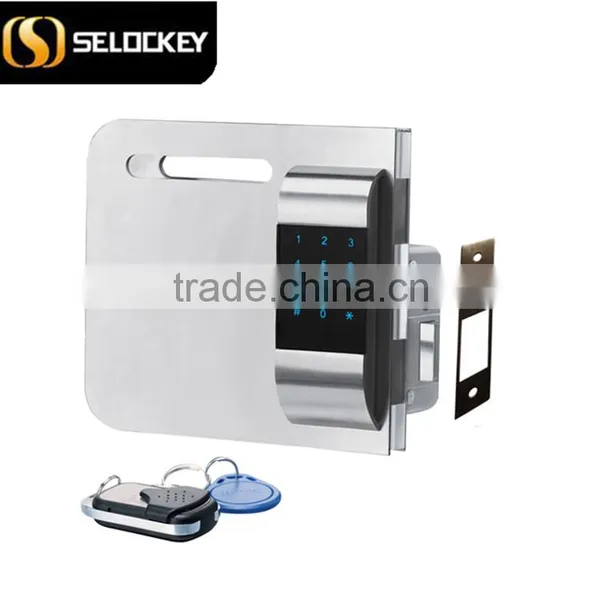 Electronic Lock Glass Door, Wireless Lock With Password for Single Door(LY15CR2-11BM)