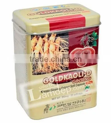 Manufacture Ginseng Metal Box China Tin Supplier Proveedor China