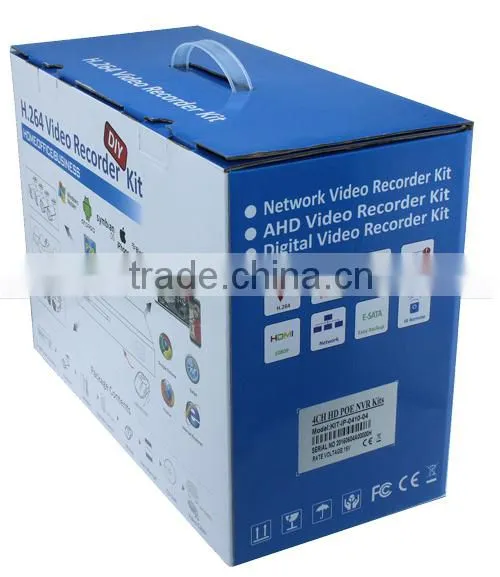 Professional POE NVR Kit 4Channel POE Power to 100 Meter 1MP/1.3MP/2MP NVR Kit Supply photo-4
