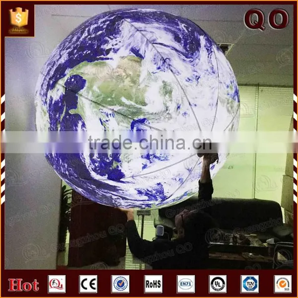 Realistic Design Helium Lighting Ball Custom Advertising Inflatable Earth Balloon photo-4