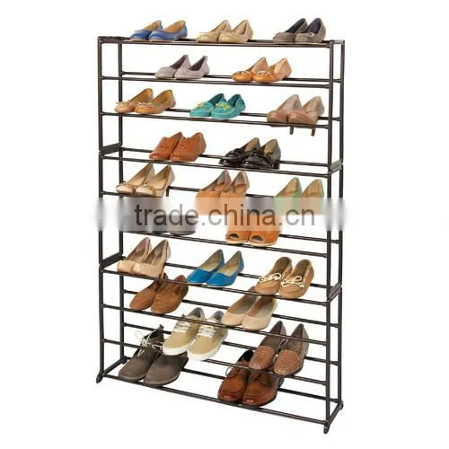 custom iron 50 pair shopping rotating shoe rack of metal display shelf