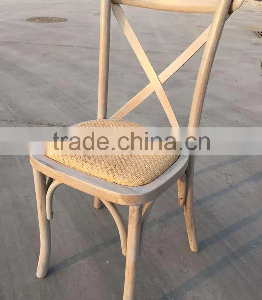 Franch Wood Cross Back Chair Dining Chair photo-6