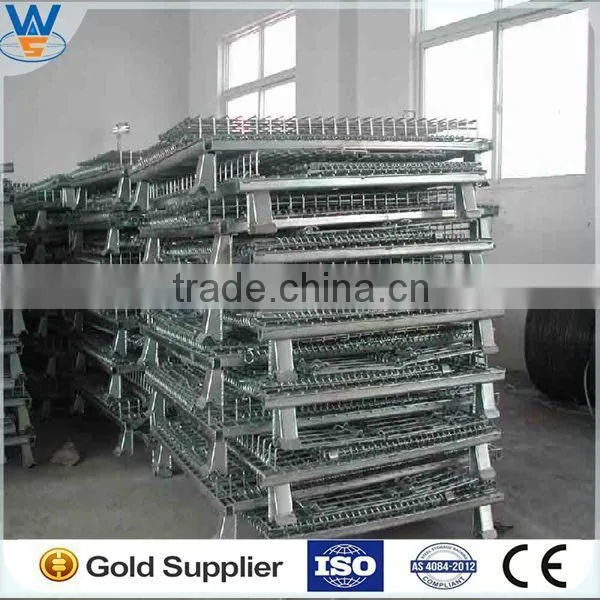 Foldable Stack Wire Mesh Steel Container, Wire Mesh Cage, Steel Cage photo-3