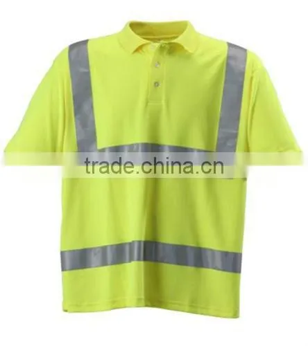 Factory Direct Wholesale High Visibility Cotton Reflective Tape T-shirt