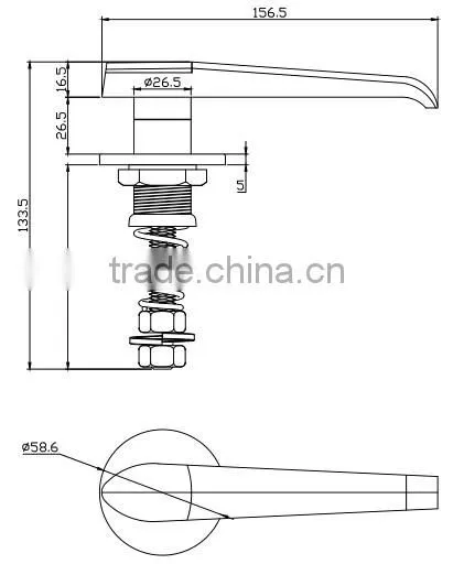 2016NEW SK1-309S-1 Handle Latch / Industrial Door Handles and Locks photo-4
