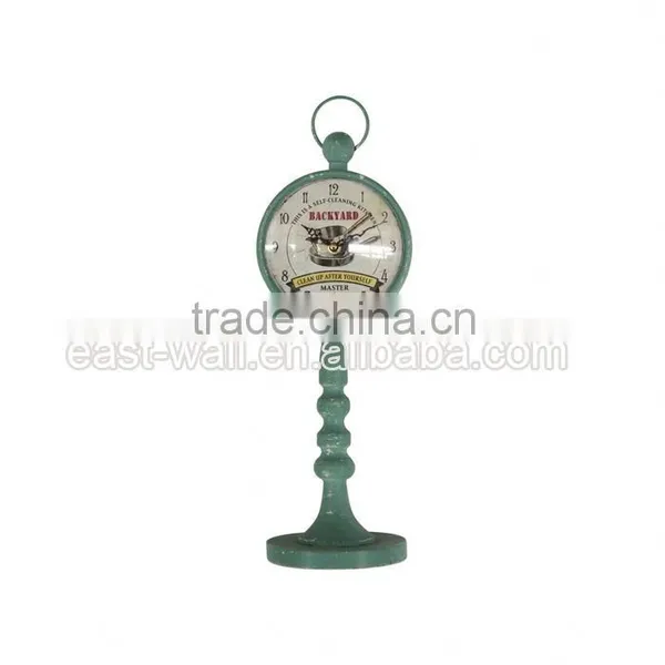 Promotional Price French Country Tuscan Style Wall Clock House Metal photo-2