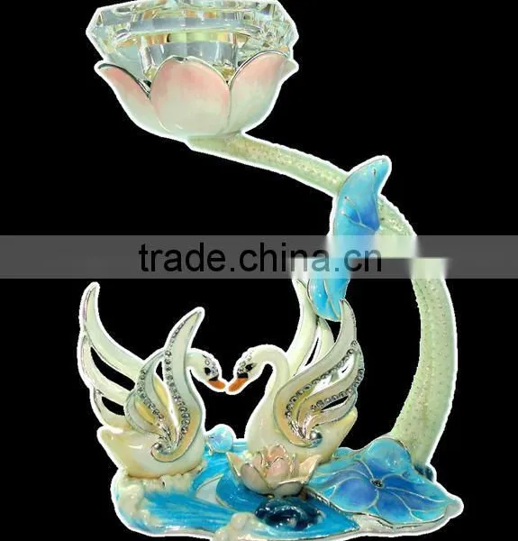 2014 New Design, Crystal/Glass Candle Holder With Enamel for Newly Weds photo-4