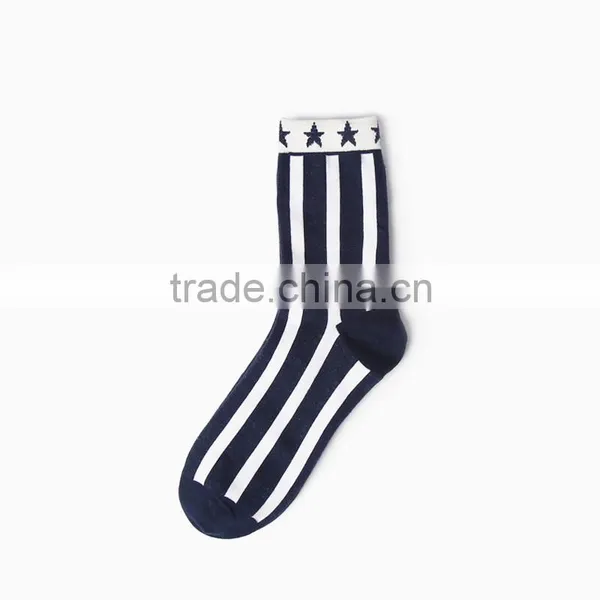 Red and Blue Stars and Stripes Perimeter Crew Socks photo-2