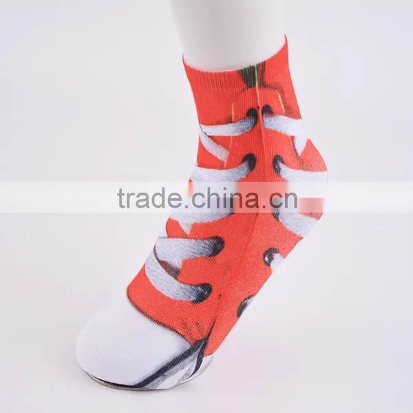 Lady's Sublimation Ankle Socks Printing Socks photo-2