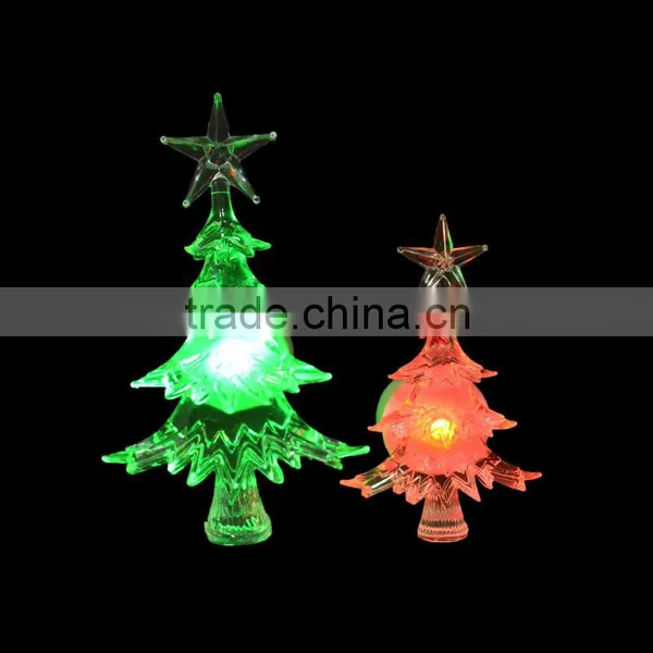 2014 Battery Operated Color Changing Christmas Tree Shape Led Night Light for Home Decoration