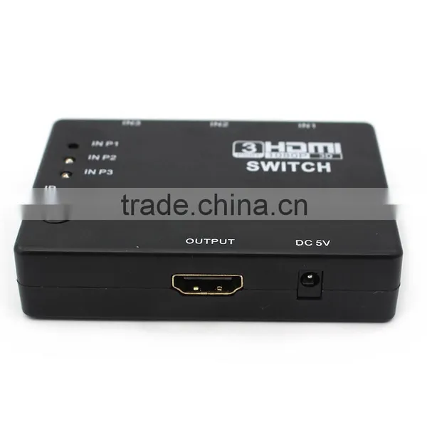 Best Outlet 3 in 1 Out HD Remote Control HDMI Switch photo-5