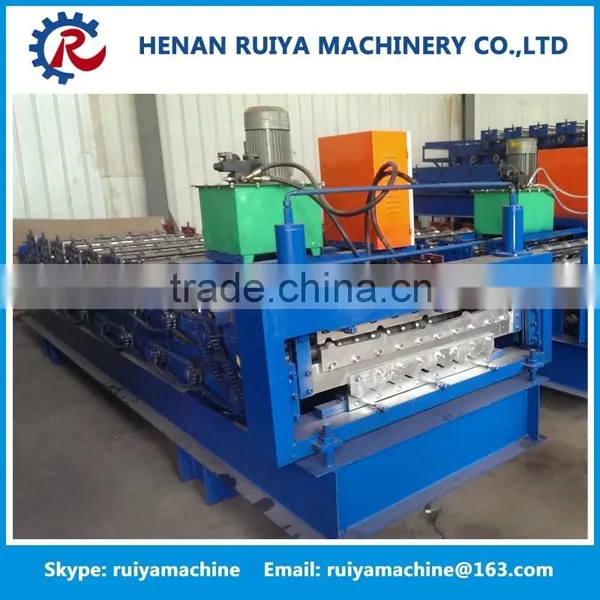 High Efficiency Iron Glazed Roofing Cold Steel Tile Making Machine, Metal Tile Roll Forming Machine