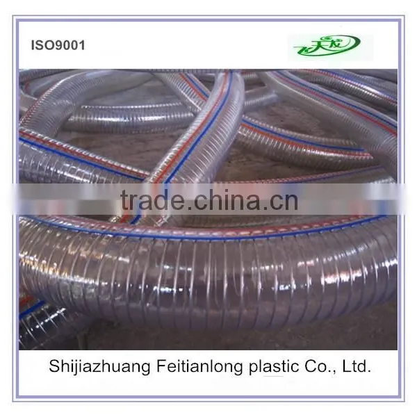 SS Wire Braided PVC Steel Wire Reinforced Discharge Water Hose photo-5
