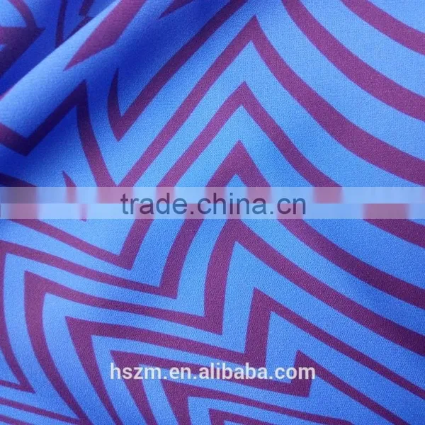 Polyester Blue Satrip Strong Twisting Plaid Style Fabric for Fashion Shirt photo-3