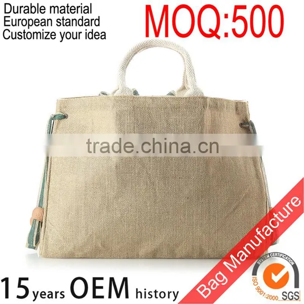 Custom Ladies Used Jute Bag for Shopping With Custom Logo Quality Choice photo-3