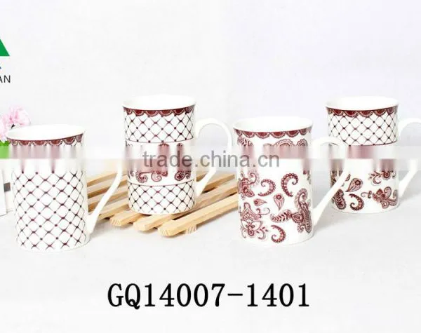 12oz High Quality Plain White Bone China Mugs With Decals for Cheap Sale photo-3