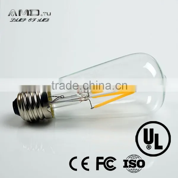 Clear Antique Vintage Retro ST58 E26 E27 B22 Energy Saving Chandelier 3w Edison Led Lights Led Bulb photo-6