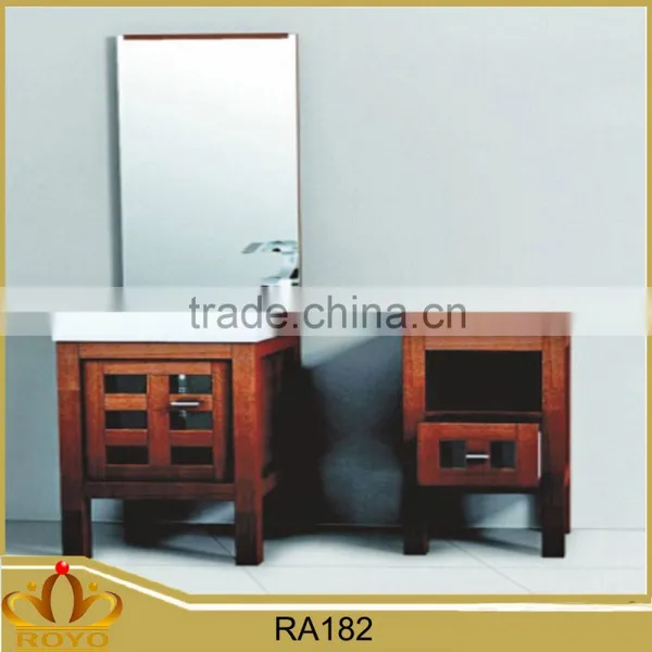 Antique Mirrored Mdf Bathroom Furniture Cabinet RA182