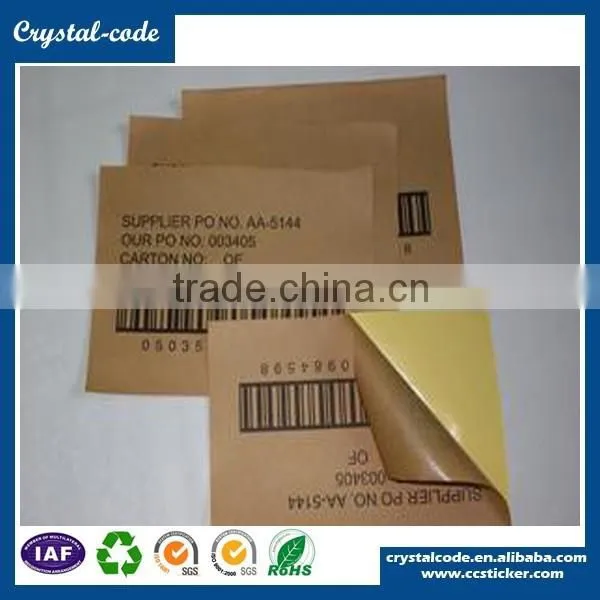 Printed Antistatic Acrylic Washable Kraft Paper Label for Clothing Tag photo-4
