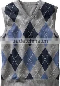 Jacquard Argyle Men's Sweater