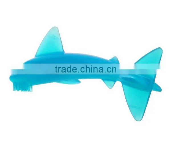 Double Injection Solid Silicone Attractive Design Baby Soft Teether photo-5