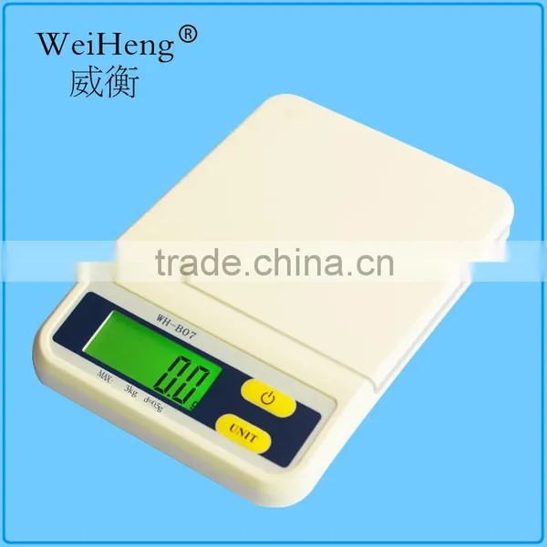 Promotional Indoor Use Electronic Digital Weighing Kitchen Scale WH-B07L photo-3