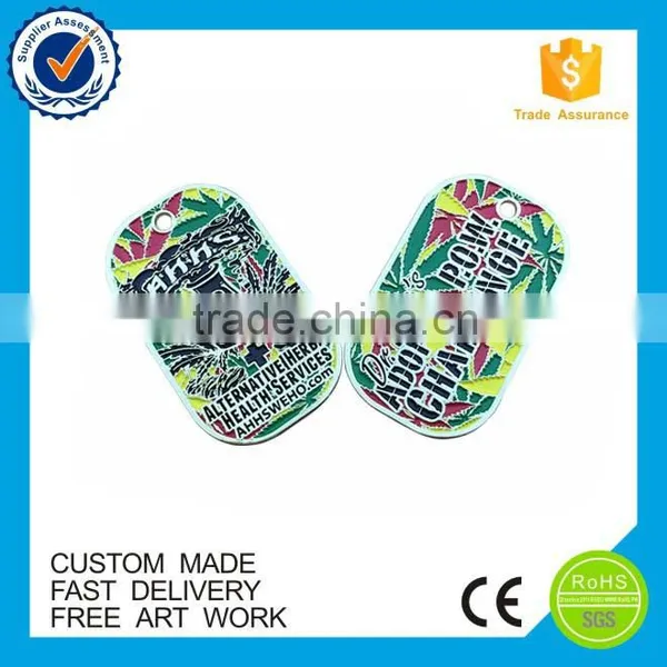 High Quality Soft Emanel Zinc Alloy Tag Custom Metal Military Dog Tag photo-3