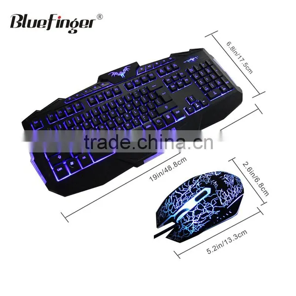 OEM USB Wired Raised Keyboard With Green Blue Backlit for Gaming photo-6