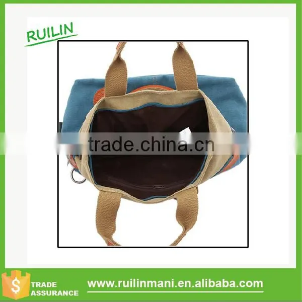 2015 Direct Ladies Canvas Handbag Manufacturers Wholesale photo-3