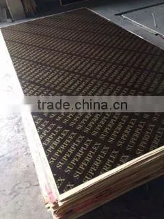 Linyi Film Faced Plywood / Double Sided Laminating Film Shuttering Ply