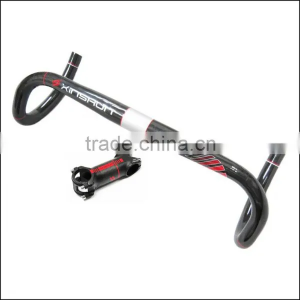 2016 Xinshun Mountain Bikes Carbon Handlebar Mtb Road Bike Accessories Bicycle Parts Grips With Stem BH2213 photo-4
