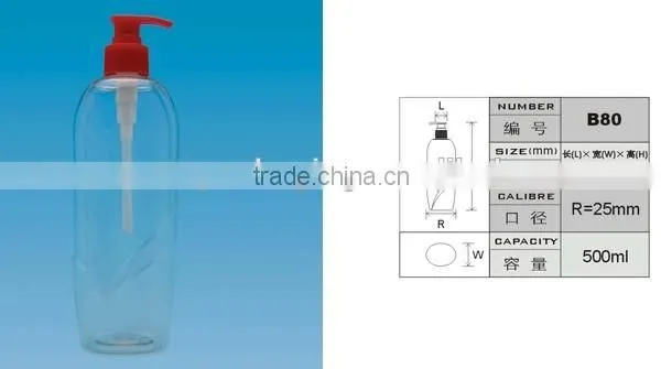500ml Empty Pet Hair Conditioner Bottle Shampoo Bottle With Pump photo-2